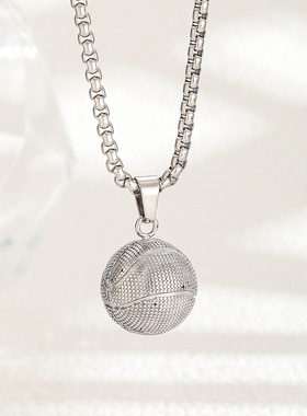 足球世界杯男款项链冷淡风吊坠高级感男士毛衣链潮流个性男生链子