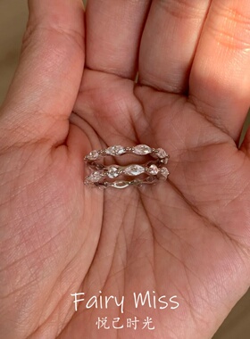 高碳钻马眼排戒开口时尚简约个性