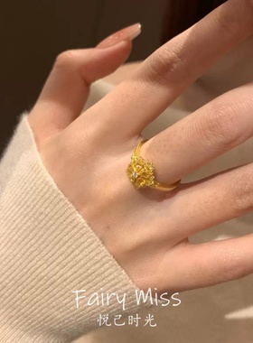 繁花锦簇超仙雪花戒指女小众设计