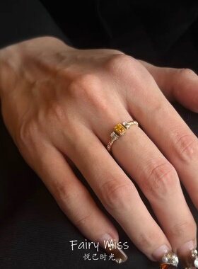 超高级不撞款三件套叠戴多彩戒指