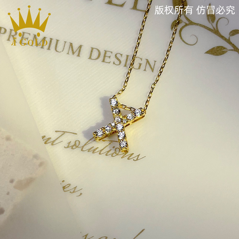 a igold / agold cv体字母标志项链 aigold瑷金项链