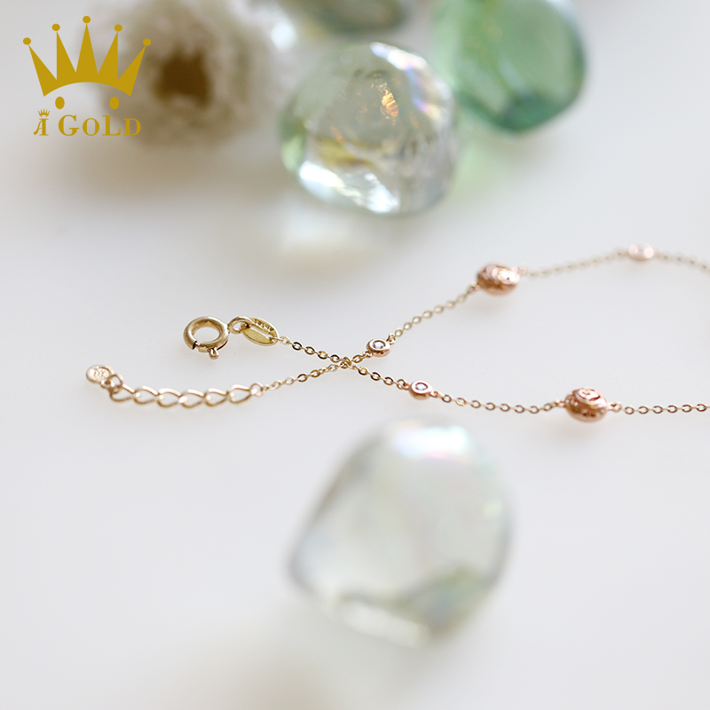 彩金饰品 简约时尚 娇艳玫瑰手链 奢金手链 18K 14K 9K iGOLD A 彩金饰品 简约时尚 娇艳玫瑰手链 奢金手链 18K 14K 9K iGOLD A