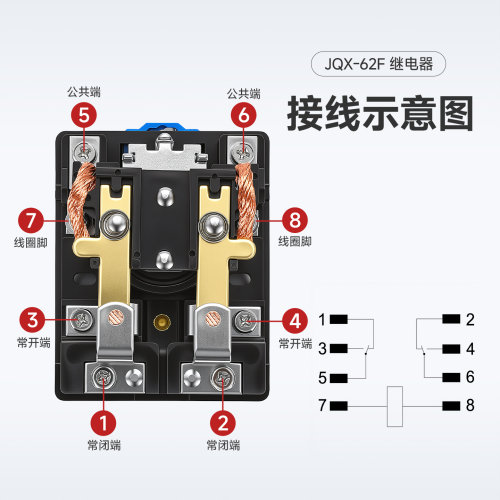 JQX-62F220v中间24v接触器80A 120A直流电磁电流小型大功率继电器 - 图0