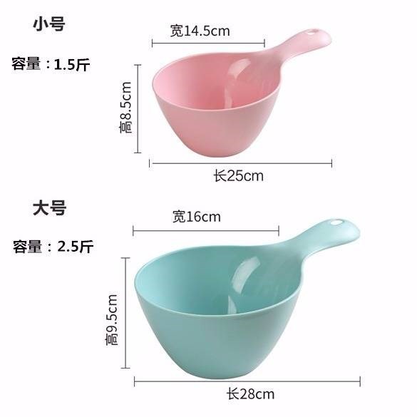 挖面的瓢塑料促销精品加厚塑料水瓢大小号家用厨房卫生间婴儿宝宝 - 图3