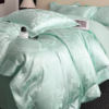 High-end jacquard European-style skin-friendly and soft four-piece sleeping naked set