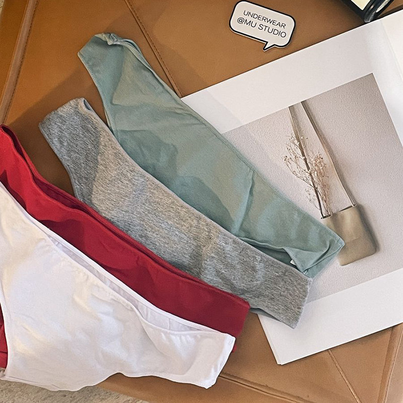 纯棉内裤欧美半包臀大码丁字裤纯色薄款透气运动健身舒适女士内裤,淘宝优惠券,粉丝福利购,淘宝优惠卷