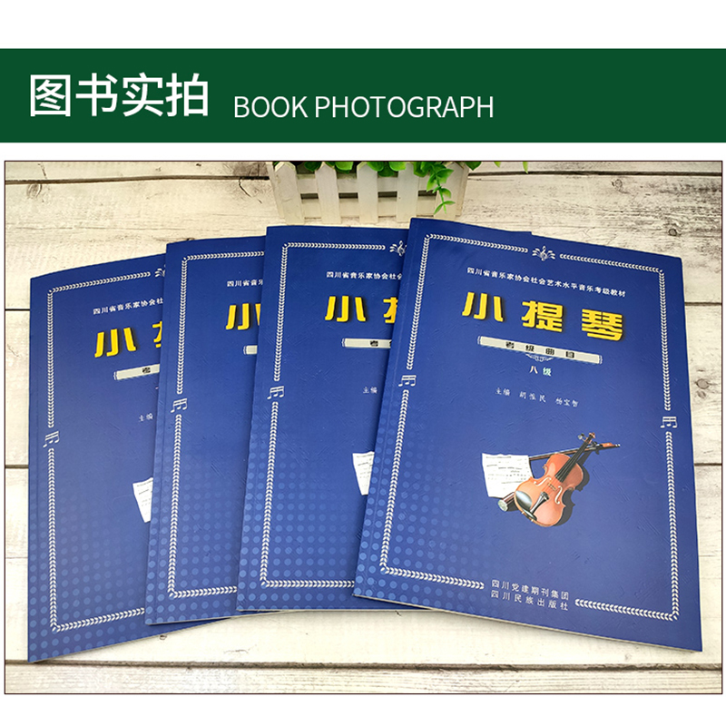 【正版】四川省小提琴考级曲目8~10级教材 四川省社会艺术水平音乐考级教材小提琴 胡惟民 杨宝智主编 四川民族出版社 - 图2