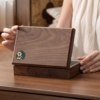 Walnut wedding three-gold jewelry storage box anti-oxidation