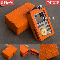 A4 A4 A6 section EASECASE Custom Letuo LOTOO Paw Gold Chrysanthemum Genuine Leather Package Bull Neck Orange
