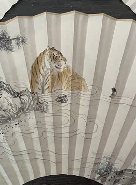 手绘扇面宣纸折扇 工笔扇面 9寸/9.5寸扇子 苏州画家精绘 动物图