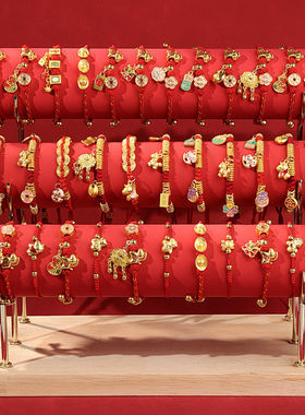 新年红色手绳女儿童马年本命年手链成人平安喜乐手饰2026过年饰品