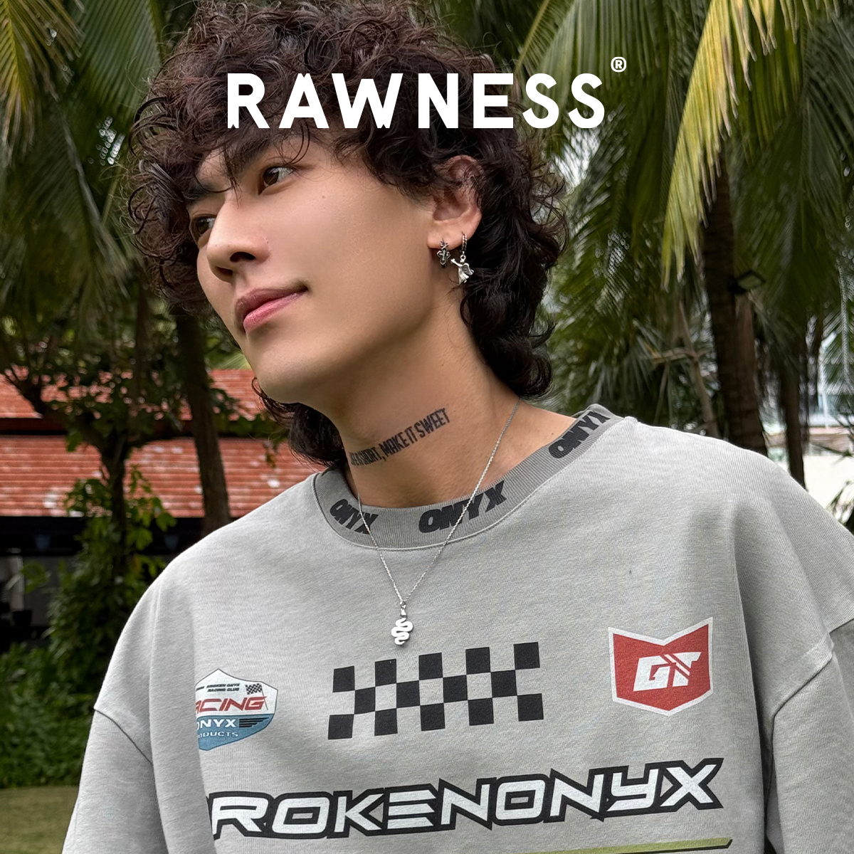 RAWNESS蛇形项链 本命年蛇年项链镀金生肖蛇男女礼物白贝母吊坠 - 图0