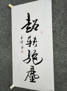 书法字画定制手写真迹毛笔字超轶绝尘装饰字画挂画
