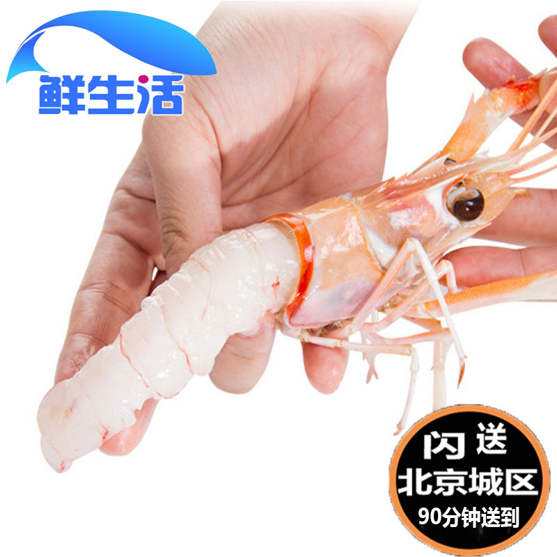 2号 1kg 2kg 新西兰进口鳌虾 深海南极鳌虾刺身 斯干比scampi海鲜 - 图0