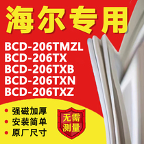 Haier BCD206TMZL 206TX 206TX 206TXN 206TXN 206TXZ refrigerator sealing strip magnetic strip