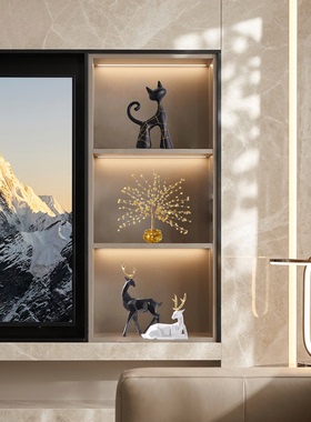 翻旧事意式简约客厅摆件高级感