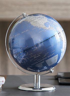 现代创意地球仪摆件轻奢工艺品客厅玄G关酒柜办公室书房桌面装饰