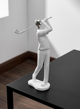 现代简约高尔夫球树脂摆件