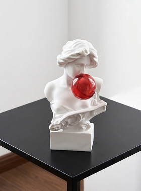 创意天使白色树脂家居摆件