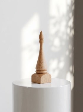 实木圆锥形家居桌面收纳架