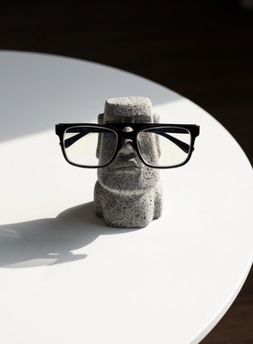 创意复活节岛摩艾石像眼镜架摆件