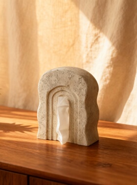 复古石材拱门造型装饰摆件