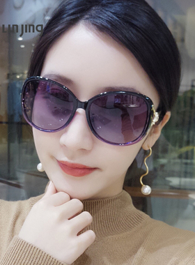 新款狐狸头夏季大框镶钻防紫外线