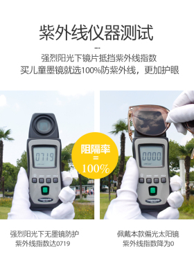 新款折叠儿童防紫外线太阳眼镜潮