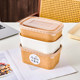 Disposable rice bowl lunch box packed lunch box instant noodles cowhide