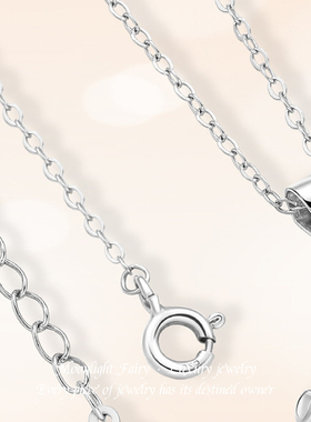 原创设计猫咪吊坠纯银锁骨项链