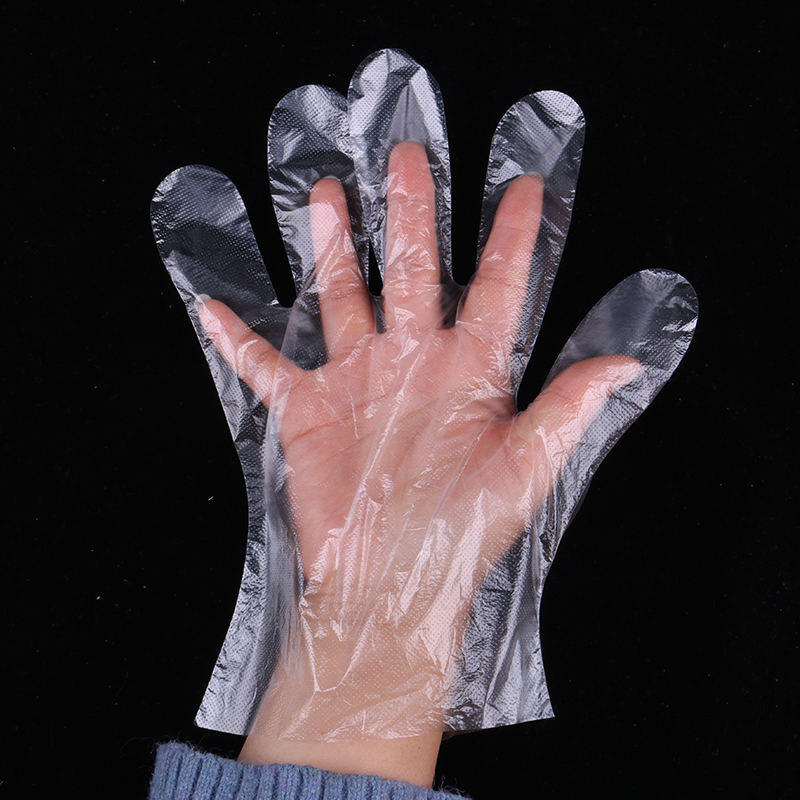 一次性手套透明塑料PE薄膜手套餐饮美发手膜食品吃龙虾加厚透明套-图1