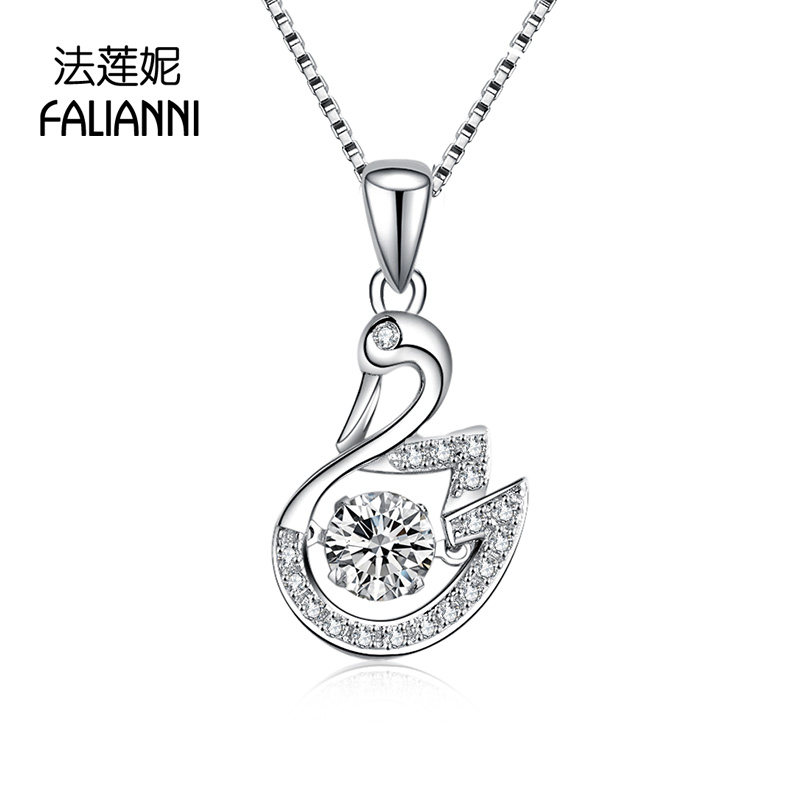 女纯银小天鹅韩版简约学生锁骨链 法莲妮项链