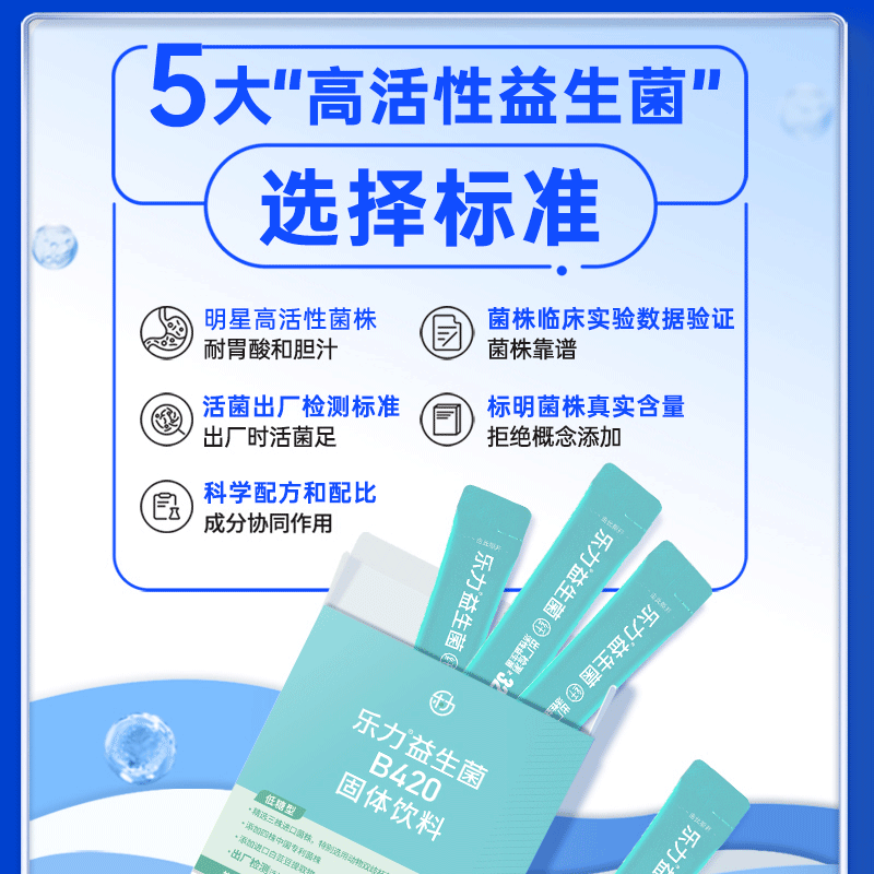 乐力b420益生菌女性身材管理调理大人肠胃益生元官方旗舰店正品