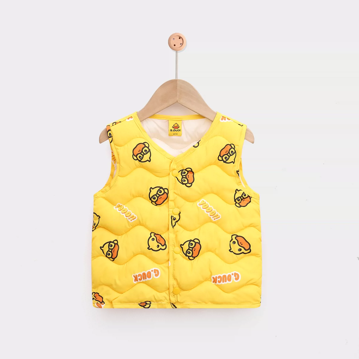 小黄鸭童装儿童休闲羽绒棉马甲新款背心男女童宝宝秋冬中小童坎肩,淘宝优惠券,粉丝福利购,淘宝优惠卷