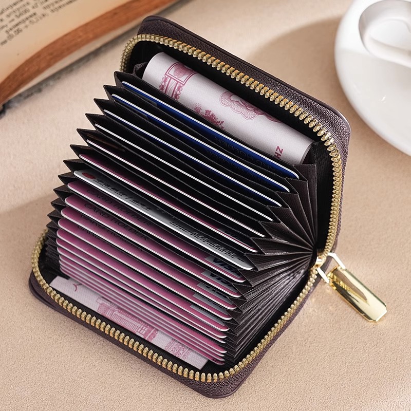 卡包女式精致时尚小巧多卡位大容量超薄证件位银行信用卡套防消磁