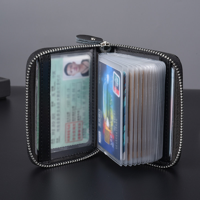 男士真皮多卡位大容量女防消磁卡包 依古比古卡包