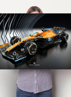 F1迈凯伦赛车兰多诺里斯挂画海报