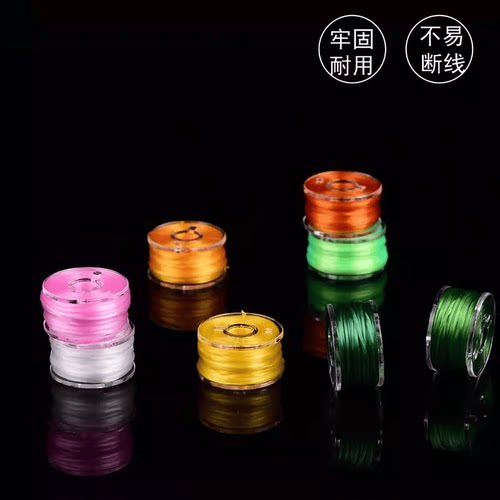 手串弹力绳串珠绳穿珠子的弹力线扁丝文玩水晶手链绳编绳高端耐磨 - 图1