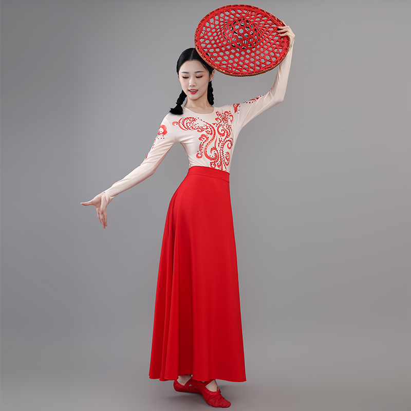 古典舞珊瑚颂同款现代舞表演服群舞开场舞中国舞斗笠伴舞裙演出服,淘宝优惠券,粉丝福利购,淘宝优惠卷