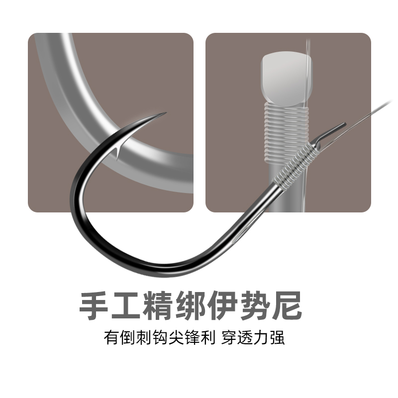 光威尼龙大线组套装八字环硅胶太空豆漂座快速刻度铅纳米2副主线 - 图1