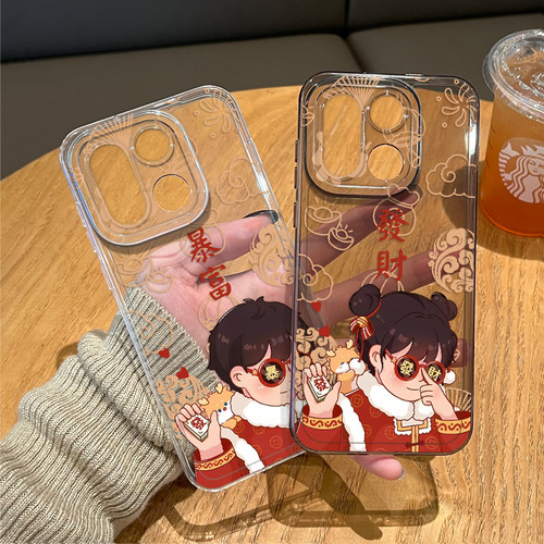 新年发财情侣适用一加15手机壳1+ace6马年13T本命年5pro红色12招财3发财11新款2限定oppo外壳oneplus过年暴富 - 图3