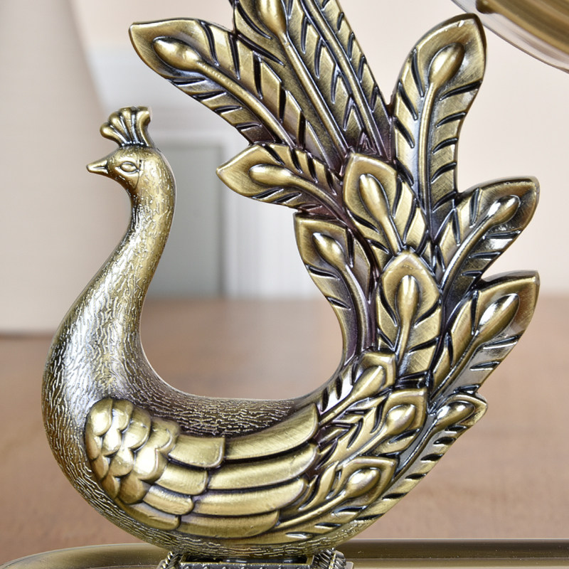 欧式金属座钟桌面摆件客厅时尚简约静音时钟家用创意台式石英钟表,淘宝优惠券,粉丝福利购,淘宝优惠卷