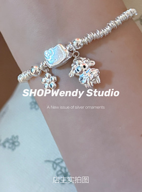 kitty猫咪小绵羊花朵少女心手链