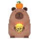 Internet celebrity Kapibala pen holder building block assembly toy