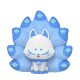 Extra large luminous nine-tailed fox building block assembled toy ornaments