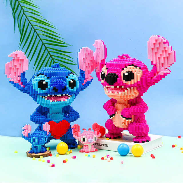 Extra large Stitch building blocks educational assembly toy ornaments