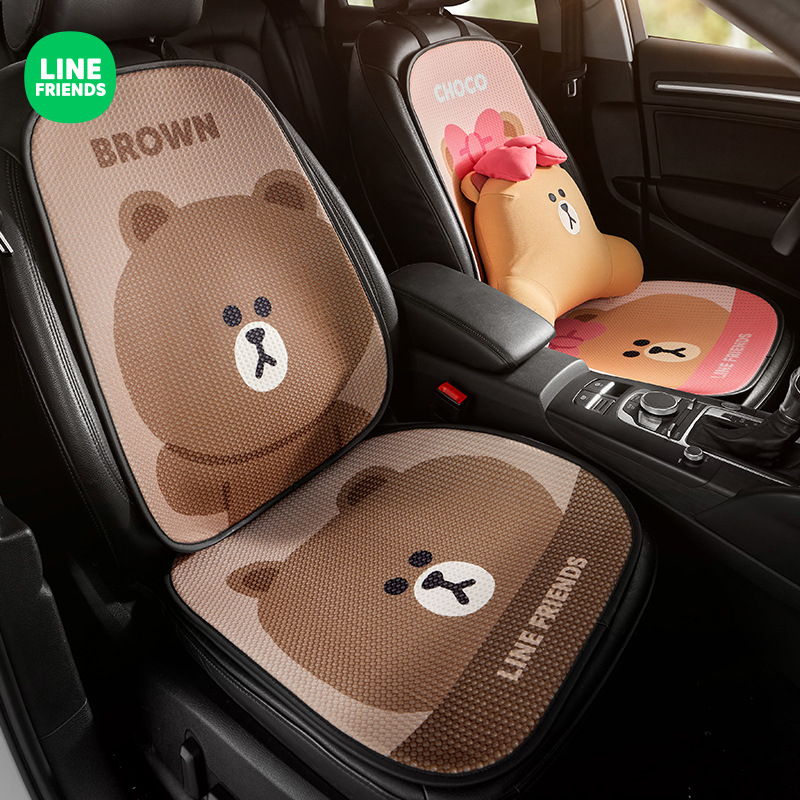 汽车坐垫夏季透气防滑夏凉通用单片可爱车内座椅垫套车载后排座垫