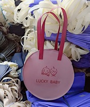 New unwoven round bag bookings for childrens clothing fashion cute and delicate hand shopping bags can be printed logo