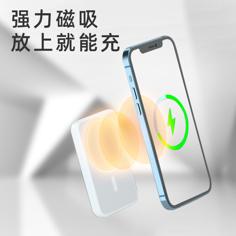 适用Apple苹果Magsafe磁吸无线充电宝iPhone13ProMax12超薄PD快充-图1