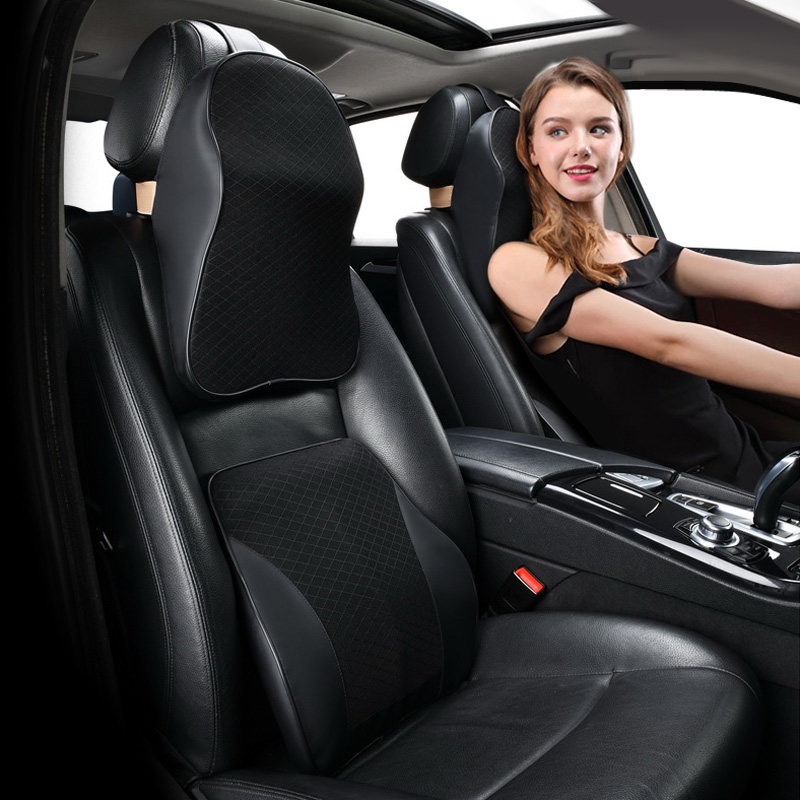 汽车头枕护颈枕航空座椅靠枕头网红车载记忆棉靠垫车内用腰靠套装,淘宝优惠券,粉丝福利购,淘宝优惠卷